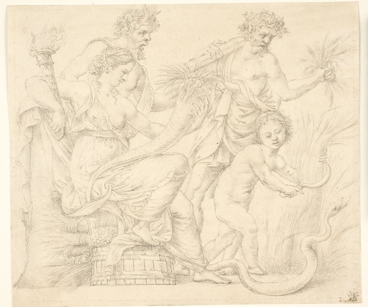 Persefona a Dionýsos od after Giulio Romano