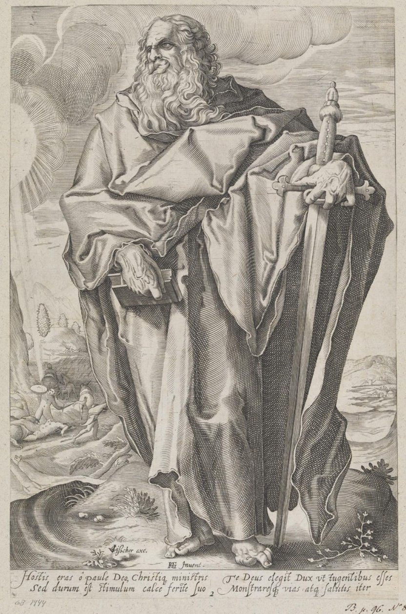svatý Pavel od after Hendrick Goltzius