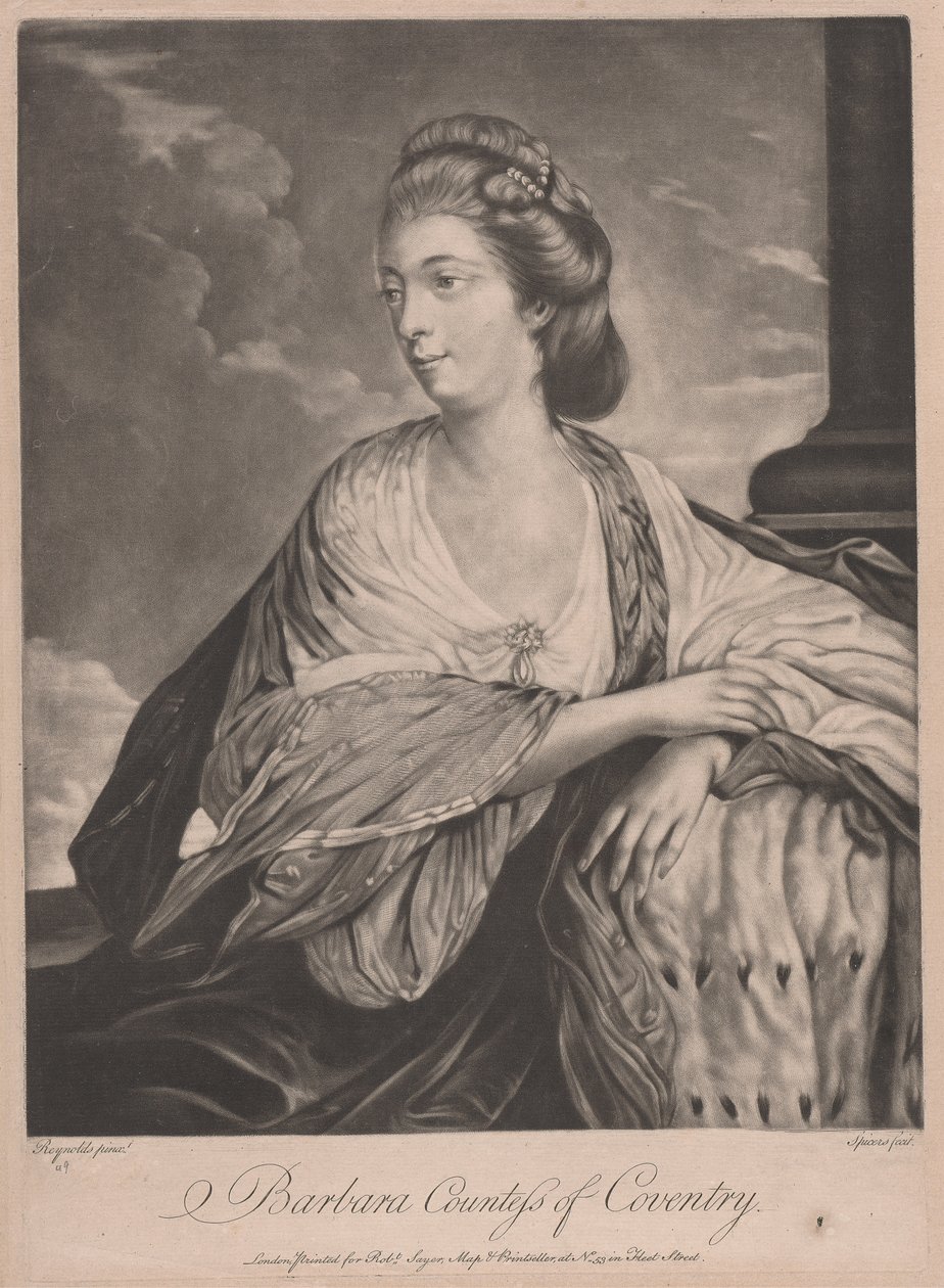 Barbara, hraběnka z Coventry od after Henry Spicer