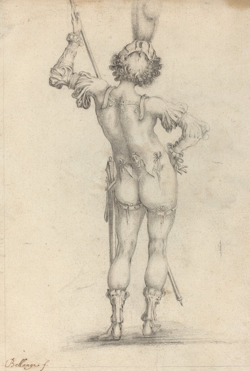 Stojící postava [recto] od after Jacques Bellange