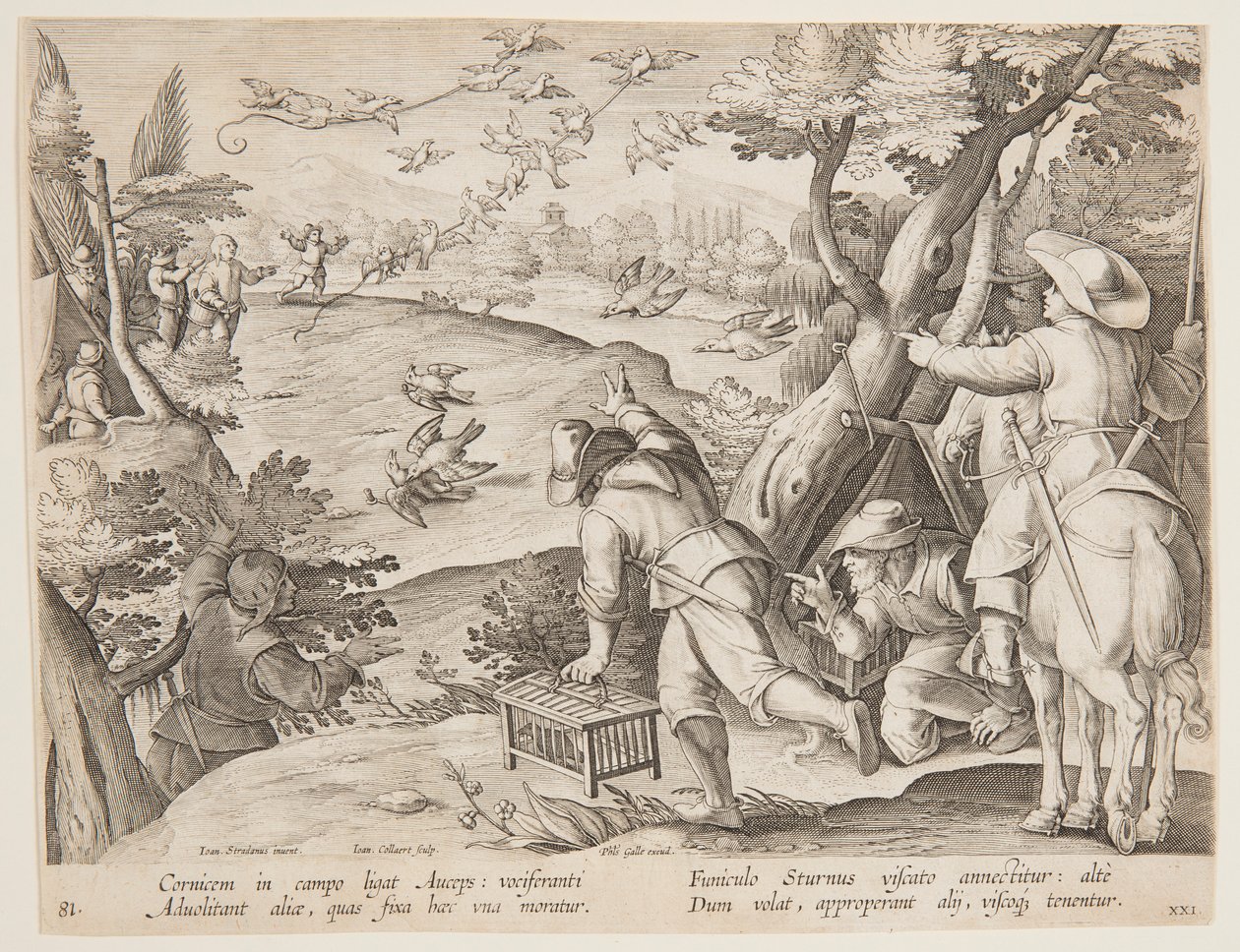 Fowling od after Jan van der Straet, called Stradanus
