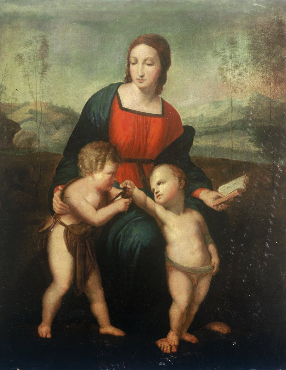 Madona ze stehlíka od after Raphael