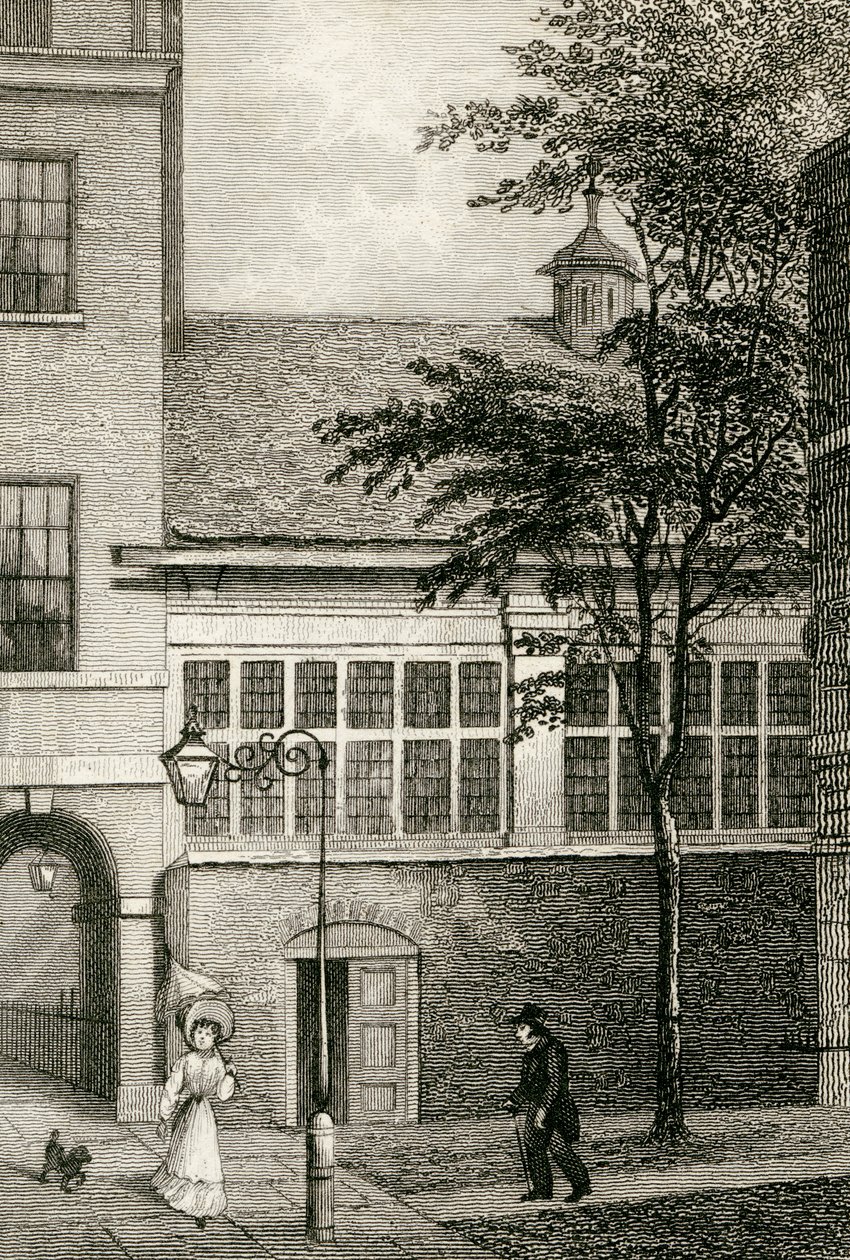 Barnards Inn Hall, 1830 od Thomas Hosmer after Shepherd