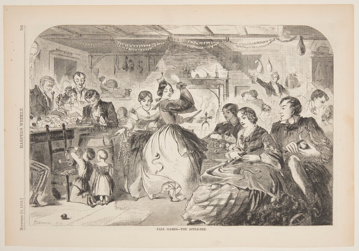 Podzimní hry – The Apple-Bee od after Winslow Homer
