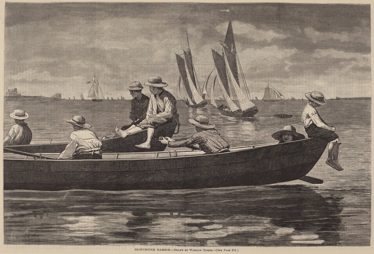 Gloucesterský přístav od after Winslow Homer