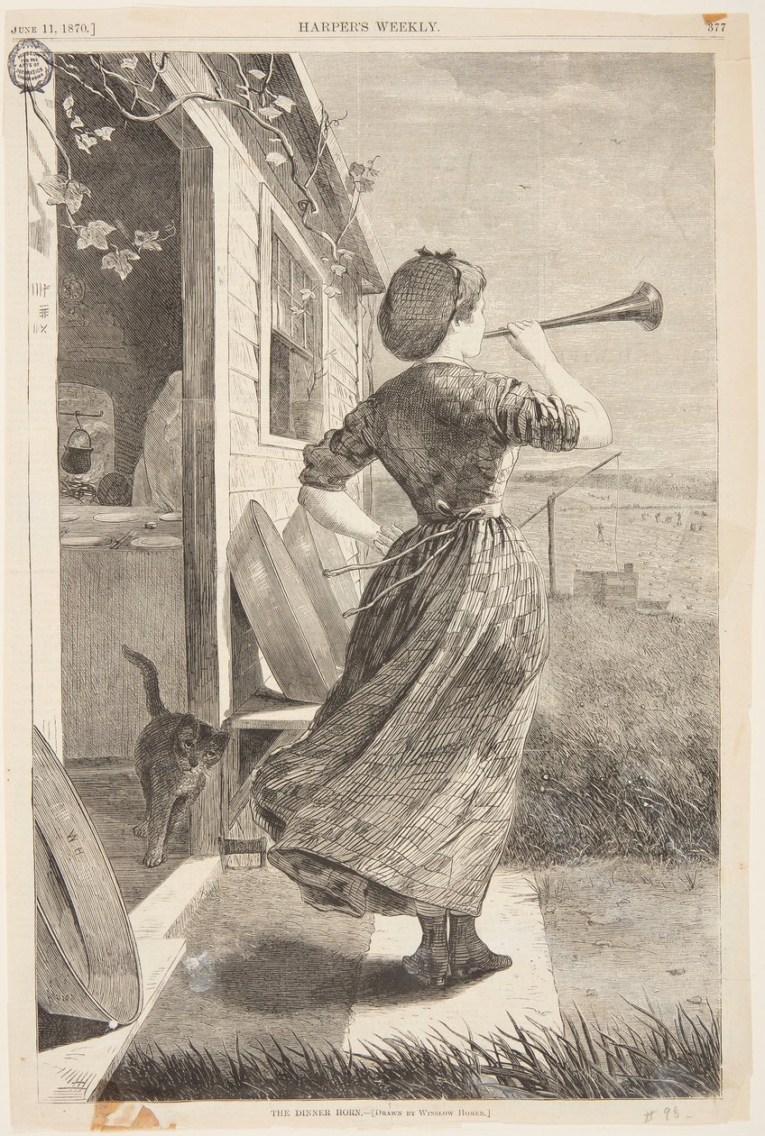 Večerní roh od after Winslow Homer