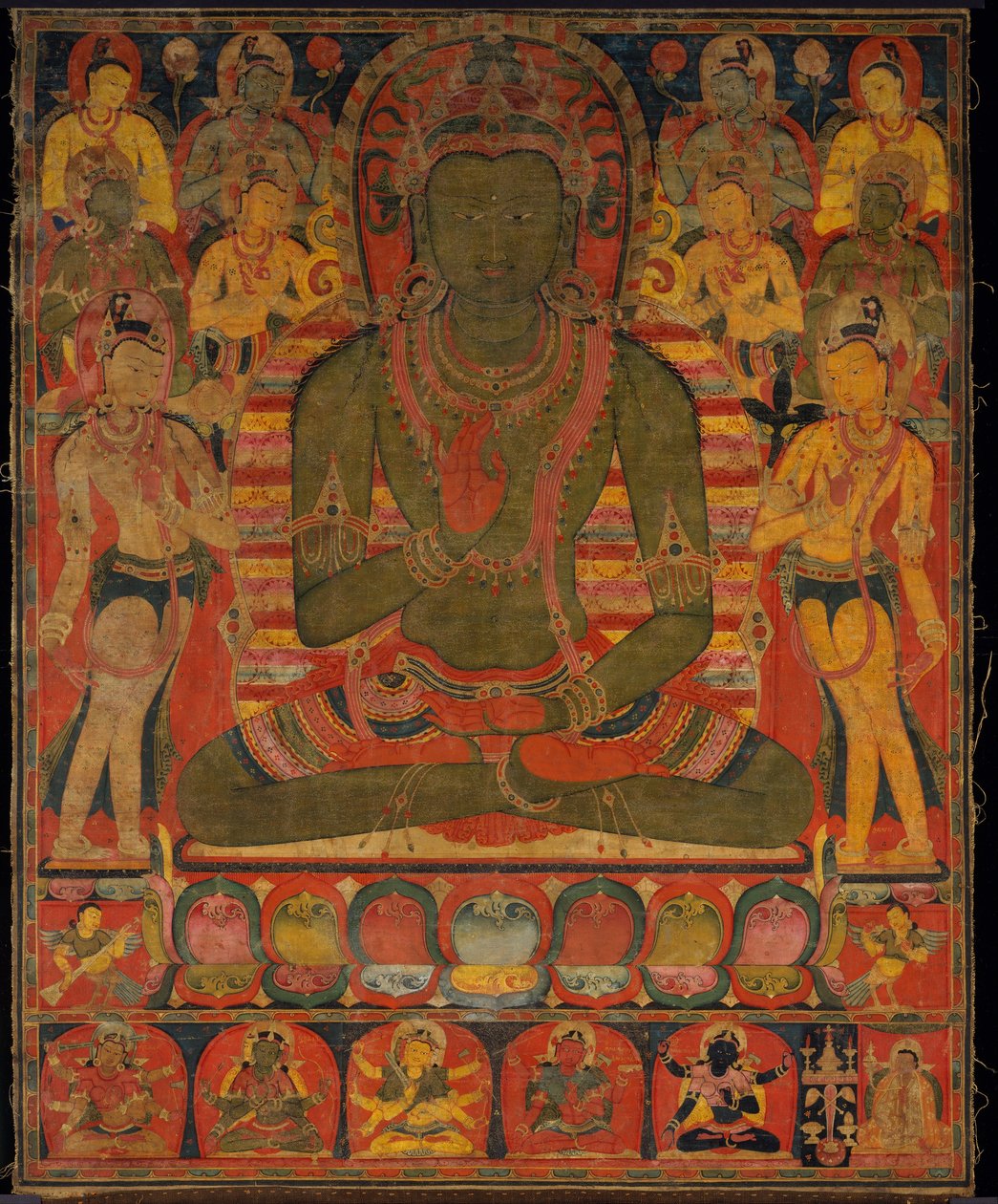 Buddha Amoghasiddhi s osmi bódhisattvami od anonymous 