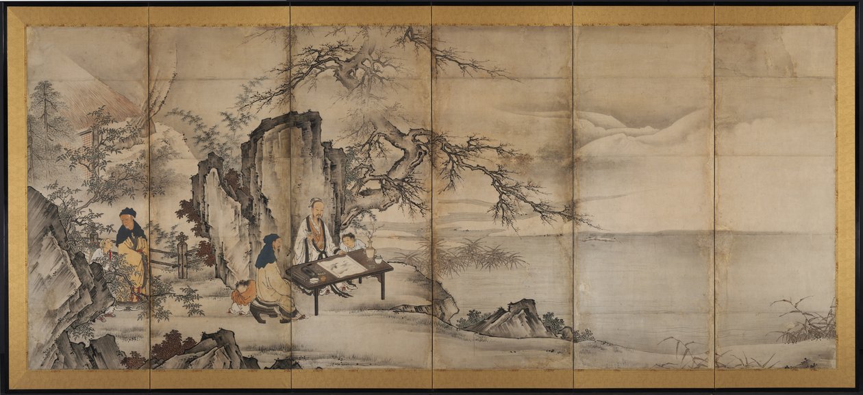 Čtyři úspěchy od attributed to Kano Shōei