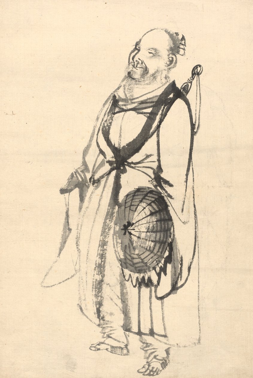 Bludný poustevník od attributed to Kono Bairei