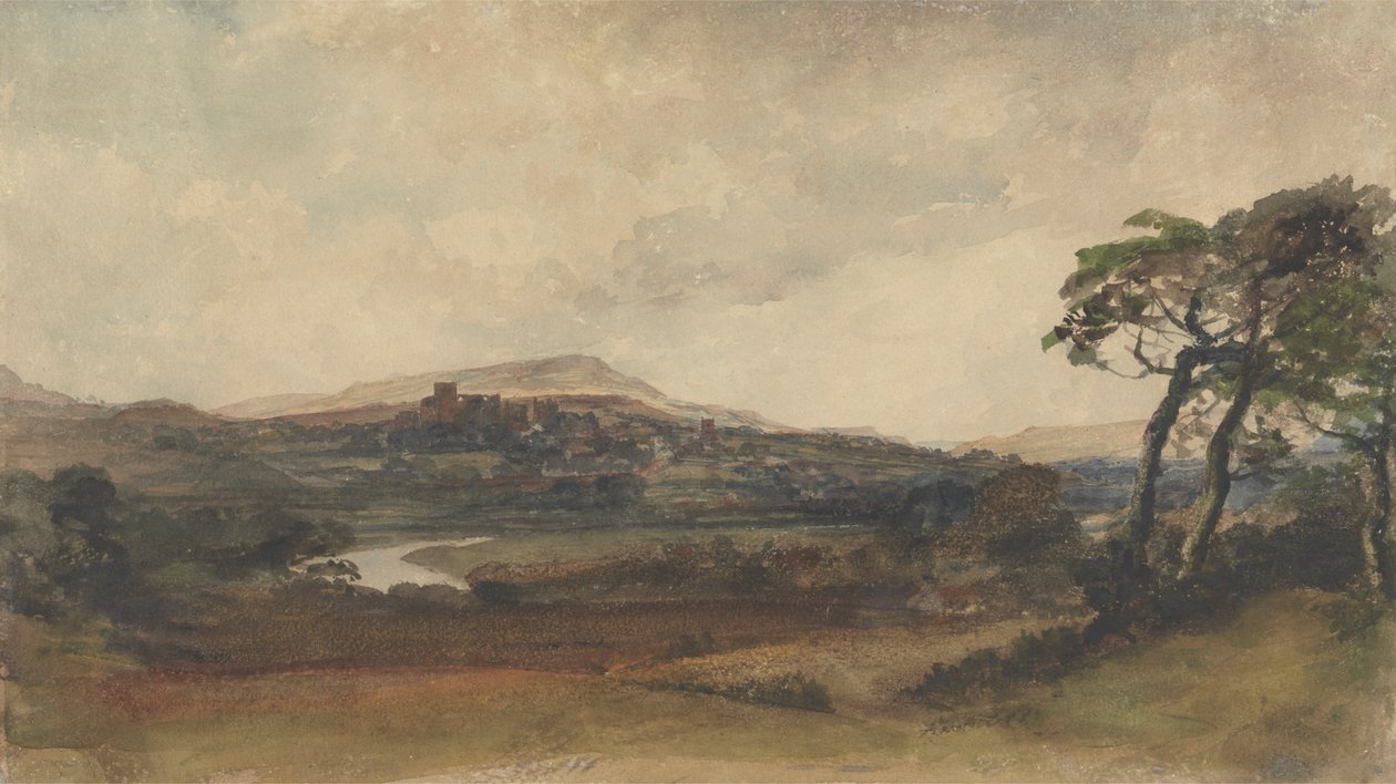 Middleham, Yorkshire od attributed to Peter DeWint