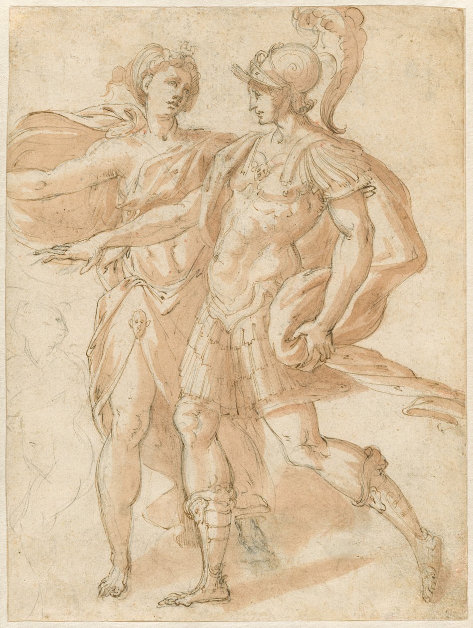 Mars a Diana [recto] od called Bertoia Jacopo Zanguidi