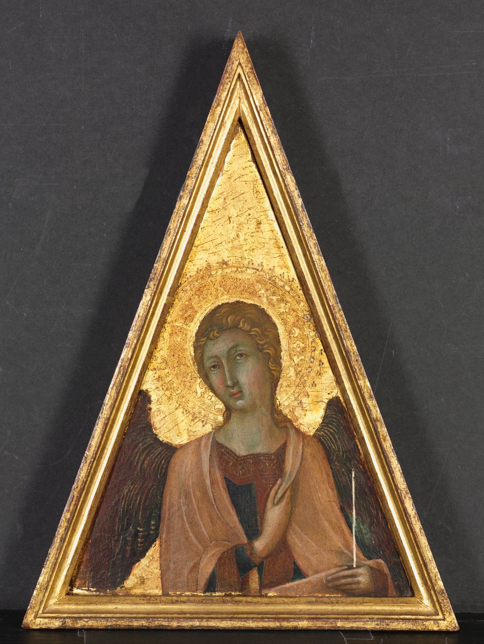 Pinnacle s Angelem od circle of Niccolò di Segna