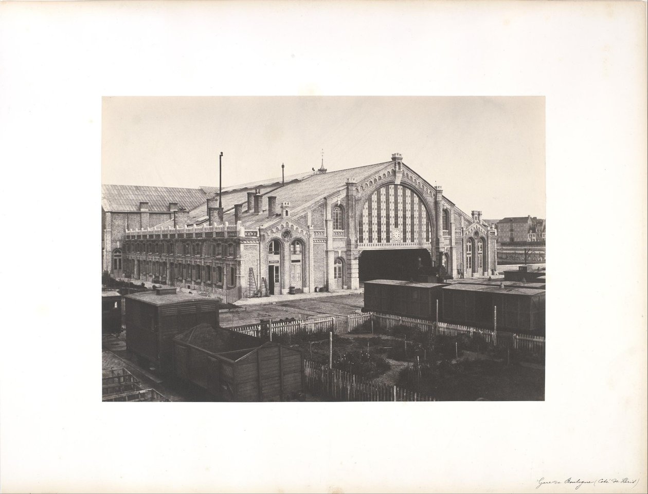 Stanice Boulogne, Side of Paris od Edouard Denis Baldus