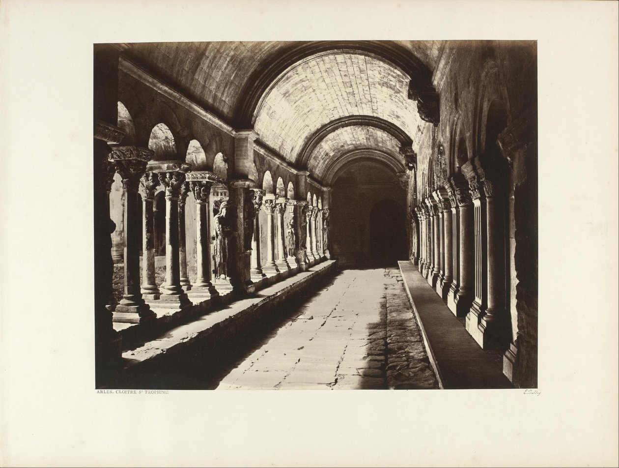 Cloître Saint Trophime, Arles od Edouard Denis Baldus