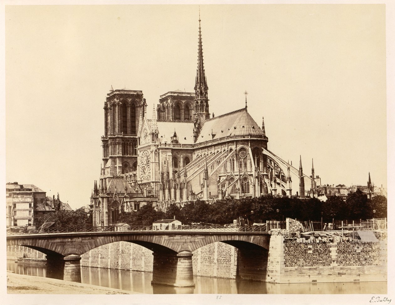 Notre-Dame (apsida) od Édouard Baldus
