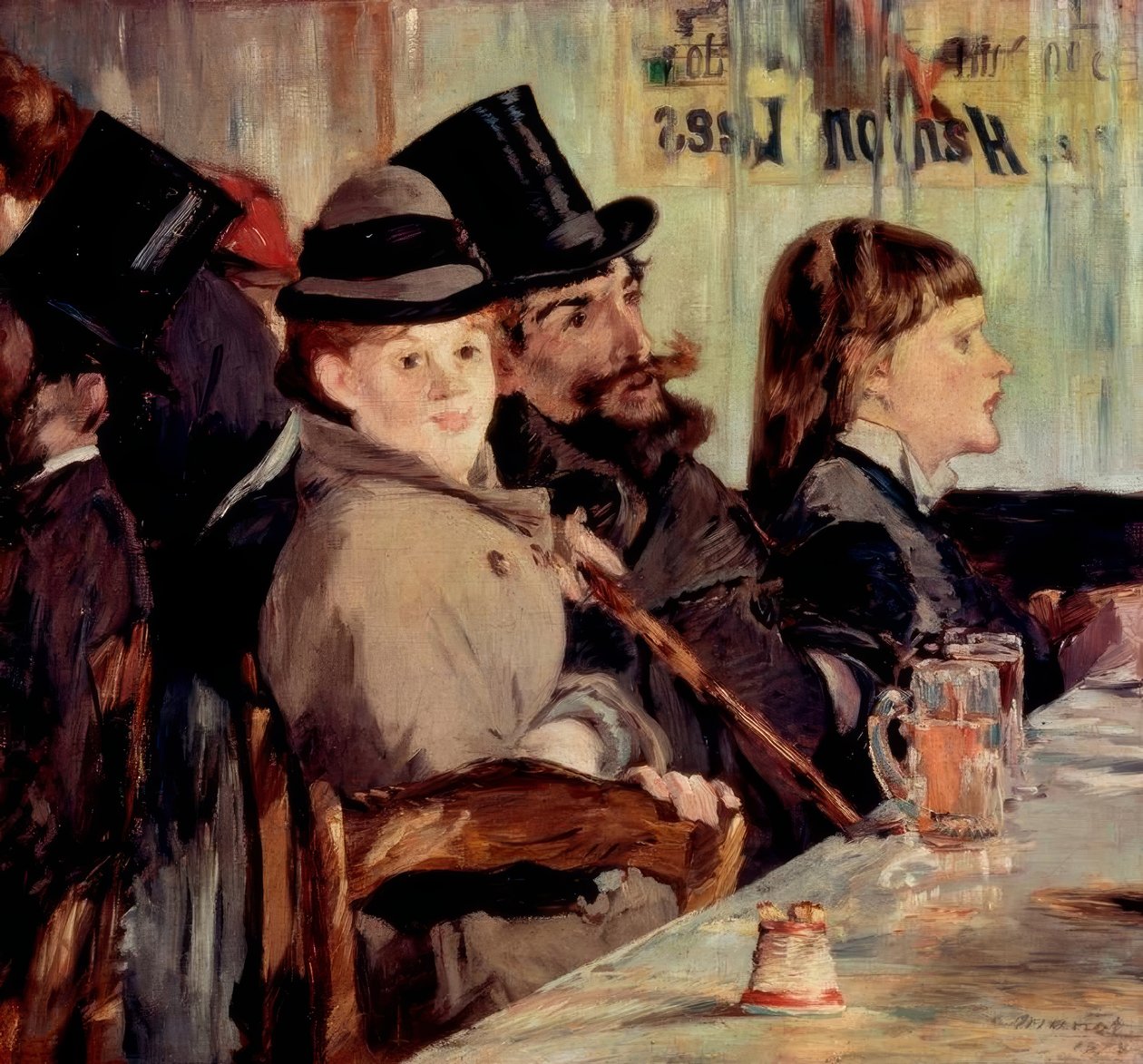 V kavárně od Édouard Manet