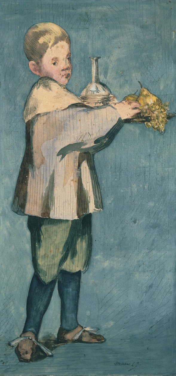 Chlapec s tácem od Édouard Manet
