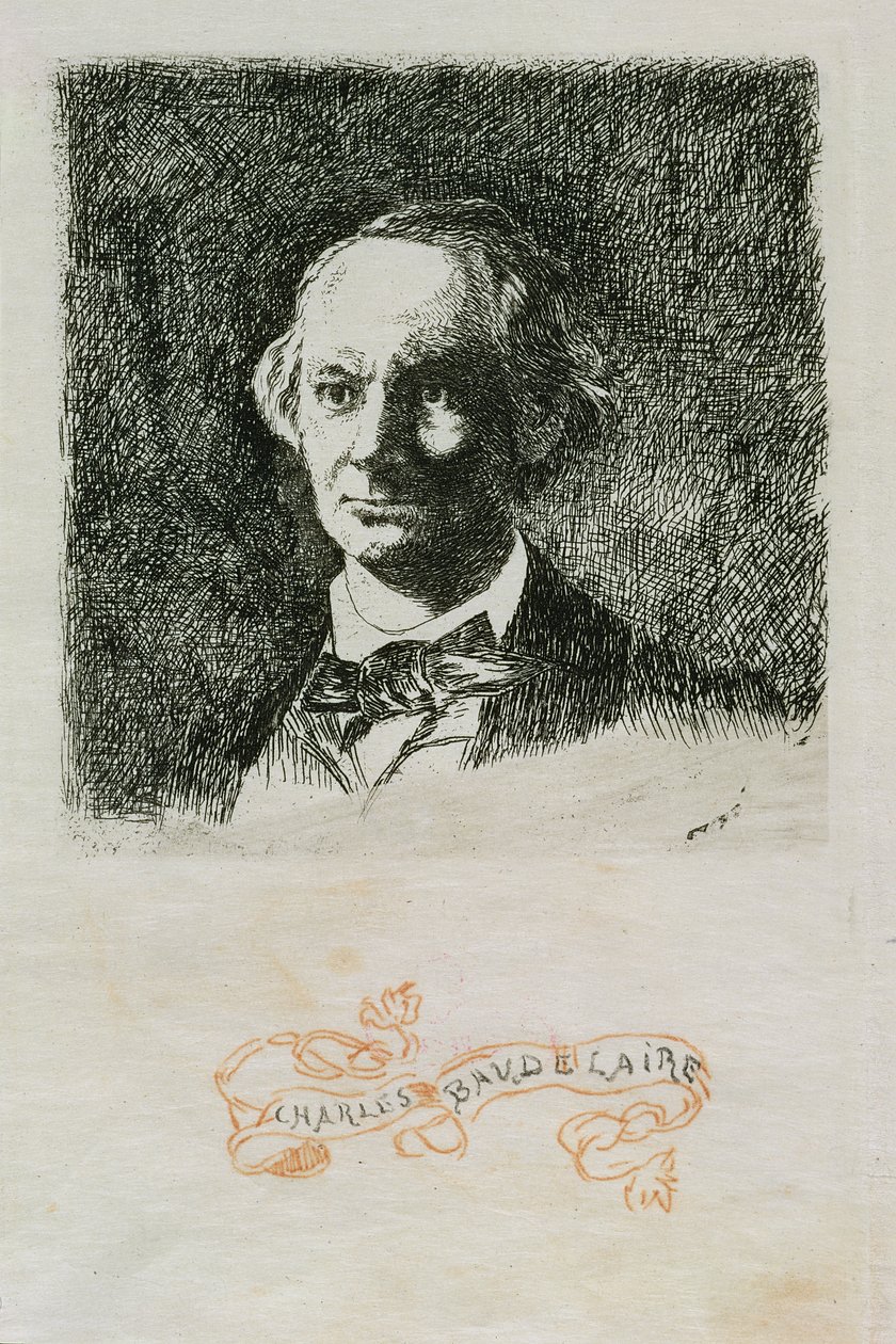 Charles Baudelaire (1820-67) 1868 od Édouard Manet