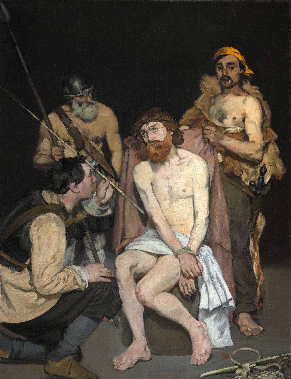 Ježíš zesměšňován vojáky od Édouard Manet