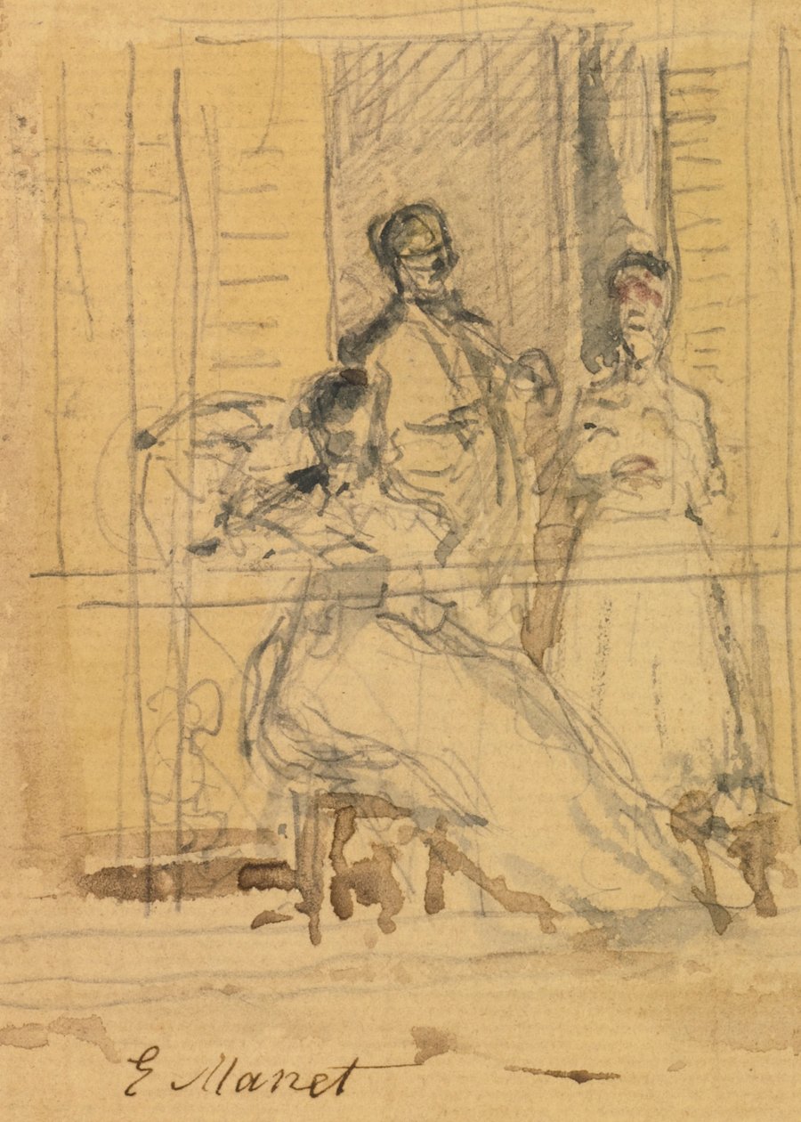 Balkón od Édouard Manet