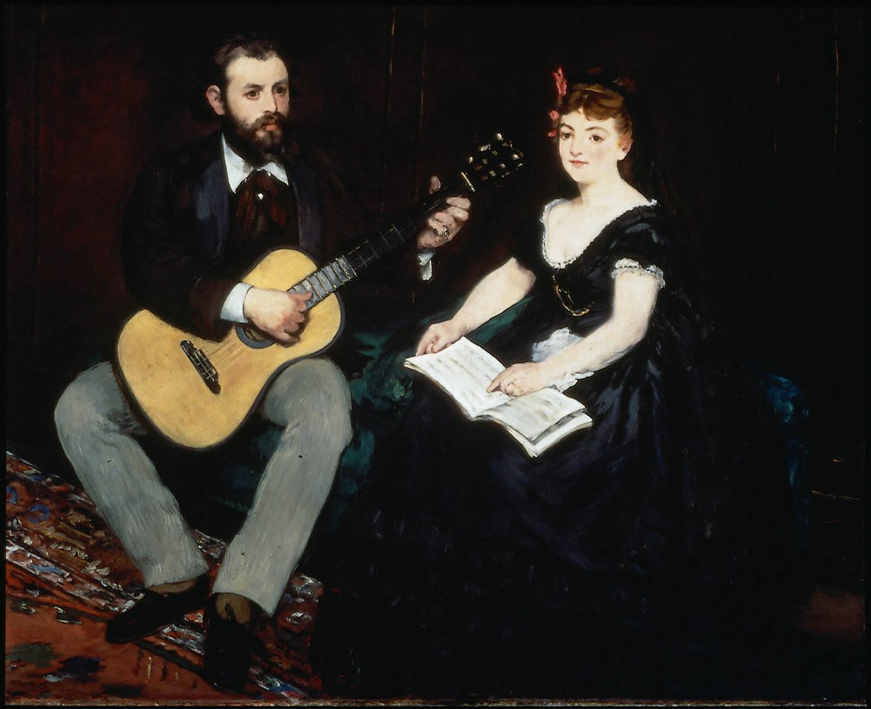 Lekce hudby od Édouard Manet