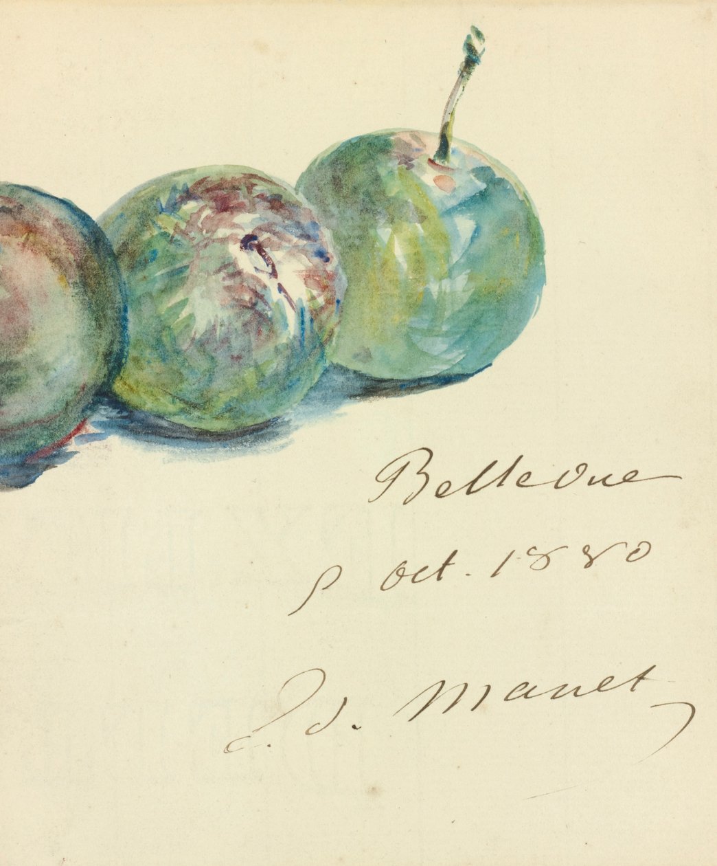 Dopis od Édouard Manet