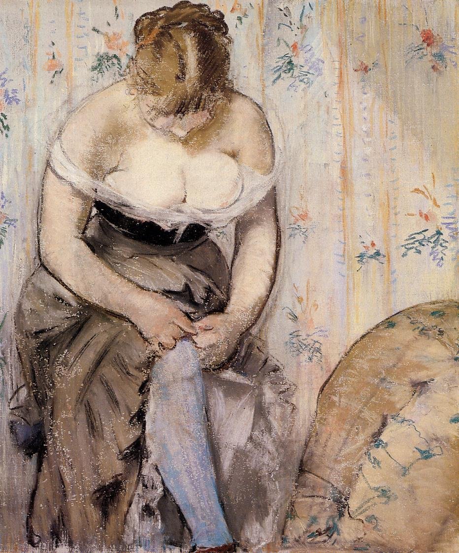 Podvazek od Édouard Manet