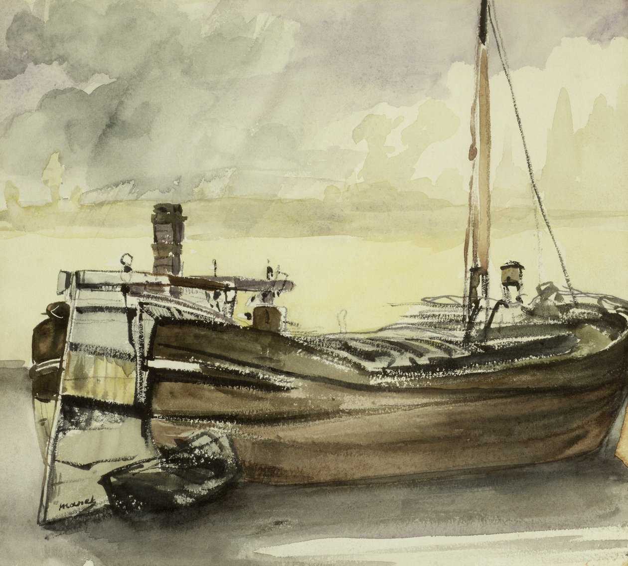 Člun od Édouard Manet