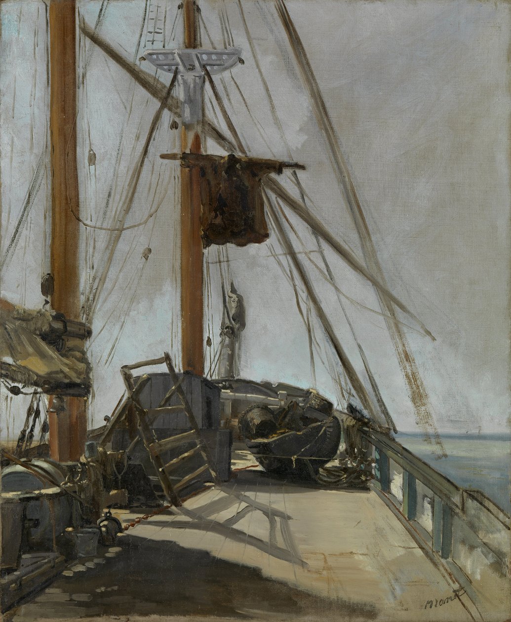Paluba lodí od Édouard Manet