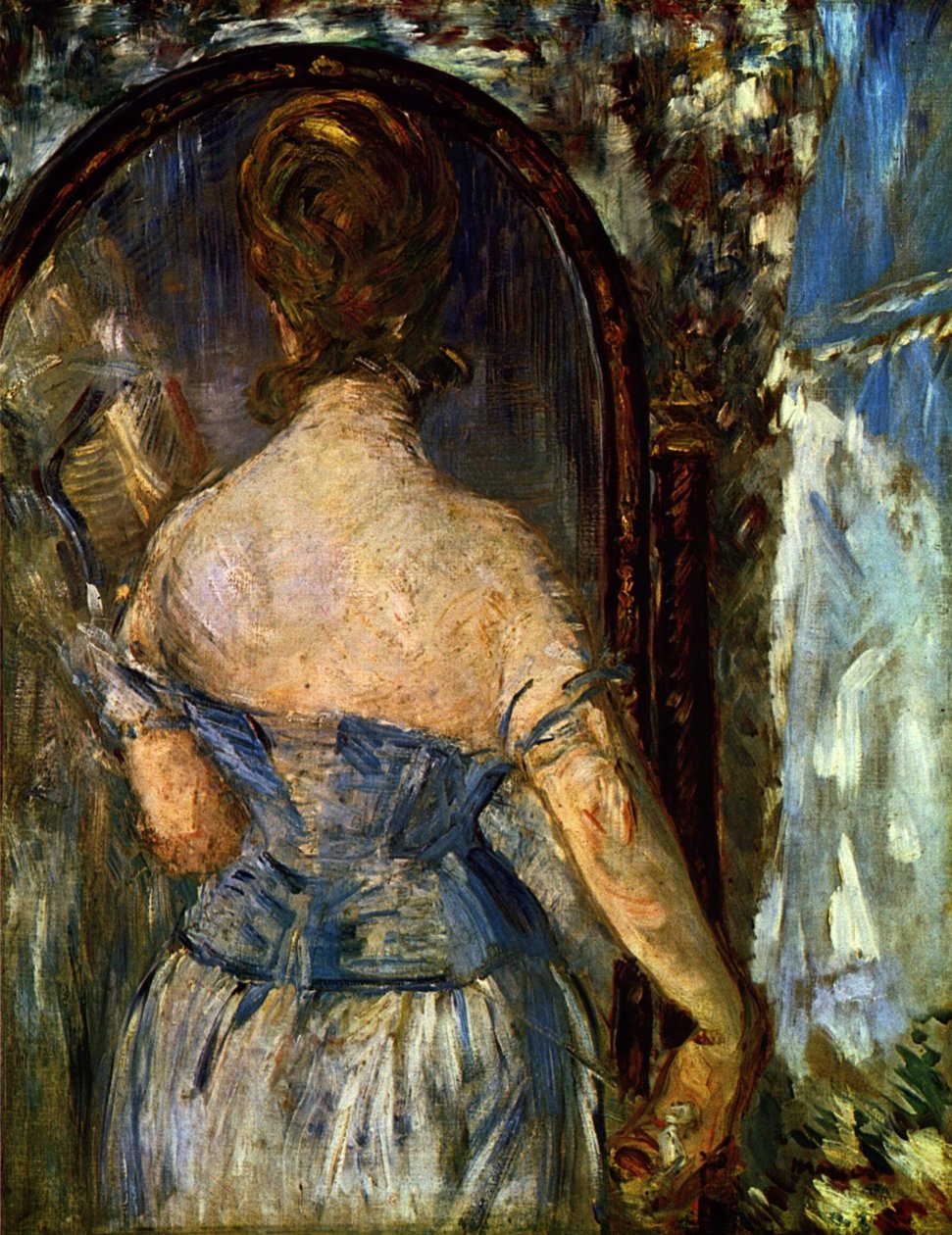 Před zrcadlem od Édouard Manet