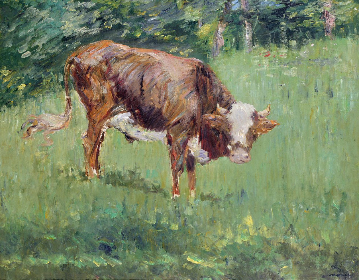 Mladý býk na louce, 1881 od Édouard Manet
