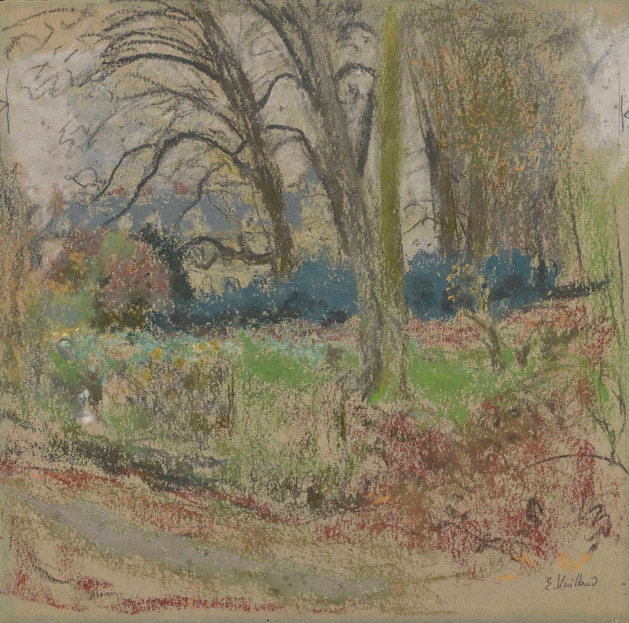 Zimní krajina v Les Clayes od Edouard Vuillard