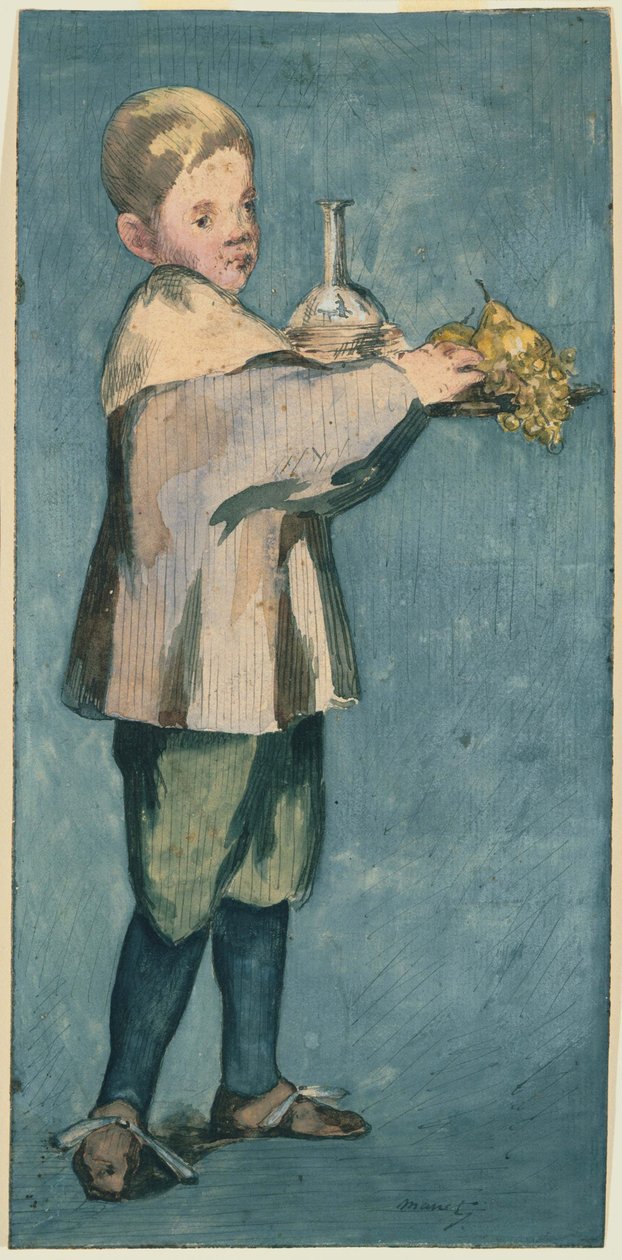 Chlapec s tácem od Édouard Manet
