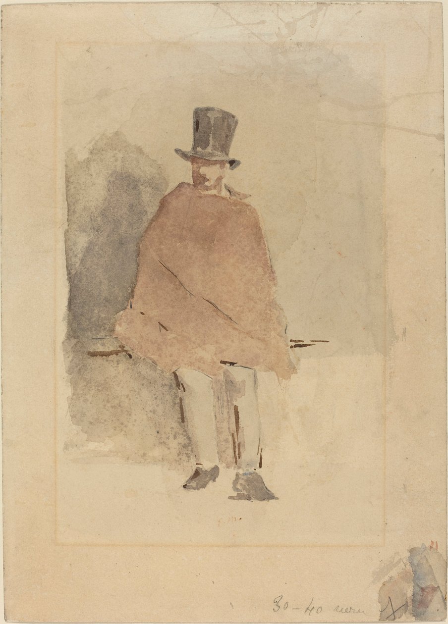 Muž v vysokém klobouku od Édouard Manet
