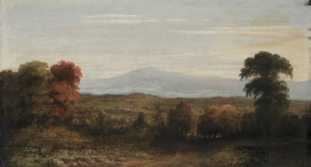 Krajina od imitator of Jasper F. Cropsey