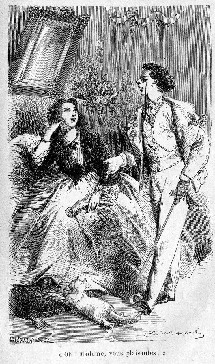 Jedna z 28 celostránkových ilustrací Émile Bayarda v od Émile Bayard