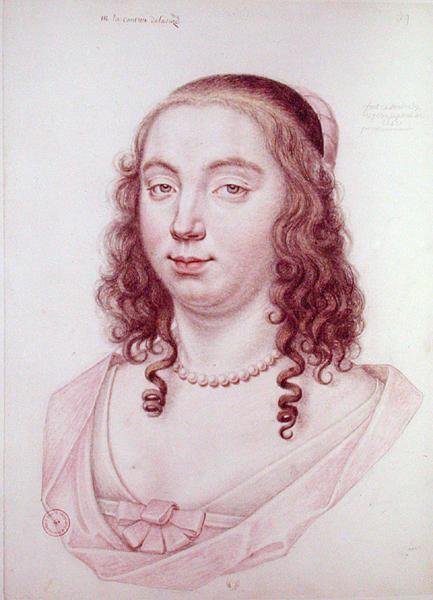 Henriette de Coligny (1618-73) hraběnka z La Suze, 1642 od Daniel Dumonstier or Dumoustier
