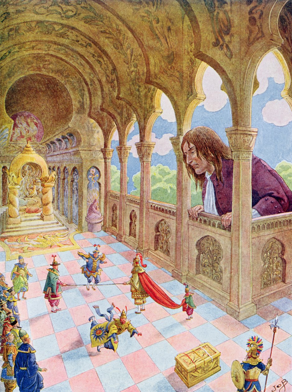 Gulliver at Lilliput, ilustrace z francouzského vydání 