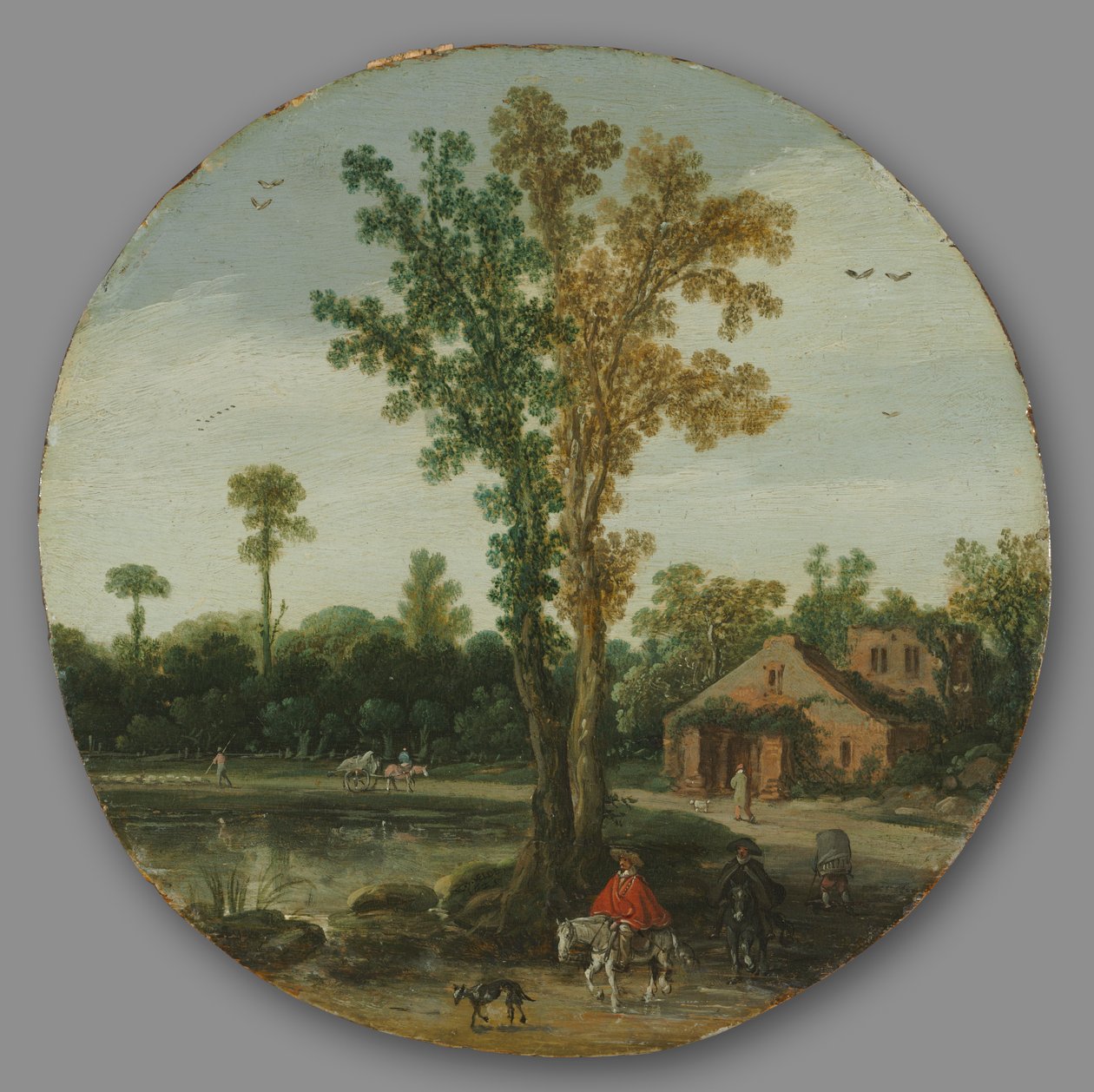 Travelers by a Lake, 1625. od van de Velde Esaias