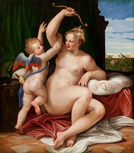 Venus odzbrojující Cupid, 1550-55