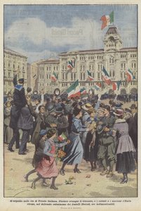 Nepokoje v ulicích italského Terstu
