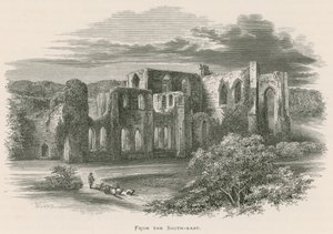 Furness Abbey, z jihovýchodu