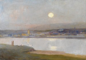 Východ měsíce nad Hayle, z Lelantu, kolem roku 1892