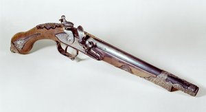 Pistole patřící Abd el-Kaderovi (1808-83) (kov)