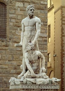 Socha Herkula a Cacusa, 1534 (mramor)