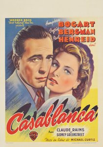 Belgický plakát inzerující film "Casablanca"