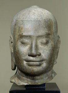 Hlava krále Jayavarmana VII (r.1181-c.1220) (bronz)