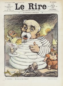 Prezident Bibendum. Ilustrace pro Le Rire