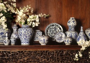 Modrobílý porcelán (keramika)