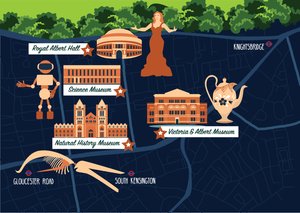 Mapa South Kensington